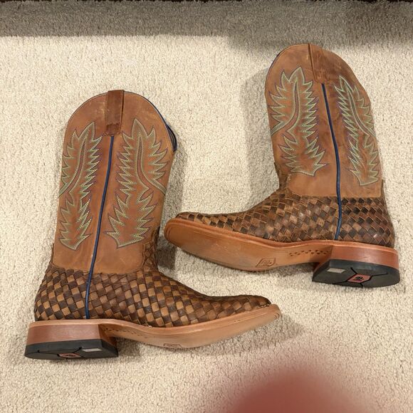 Try On Demo Horse Power Men’s Unbeweavable Western Boots Leather HP1758 Size 9.5 main image 4